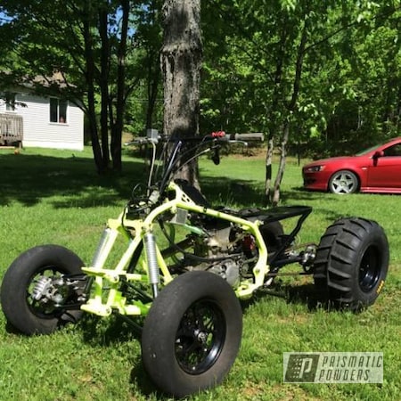 Powder Coating: Clear Top Coat,Clear Vision PPS-2974,Off-Road,ATV,Neon Yellow PSS-1104,ATV Frame