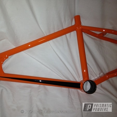Powder Coating: Ink Black PSS-0106,International Orange PSS-2779,Bicycles,Clear Vision PPS-2974