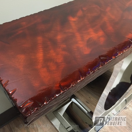 Powder Coating: Custom,Transparent Copper PPS-5162,Copper,powder coating,Custom Table Top,powder coated,Prismatic Powders,Art