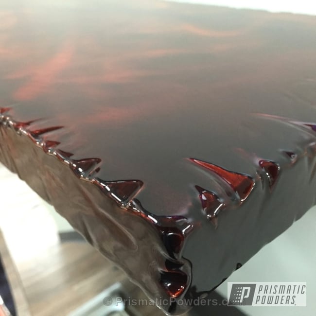 Custom Table Top Coated In Transparent Copper