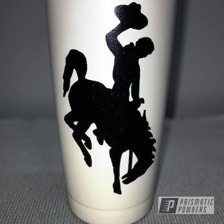 Powder Coating: Yeti Cup,Clear Vision PPS-2974,Escalade White PMB-5977,Three Powder Application,Clear Top Coat,Custom Cup,Cowboy Theme,Cadillac Grey PMB-6377,Miscellaneous