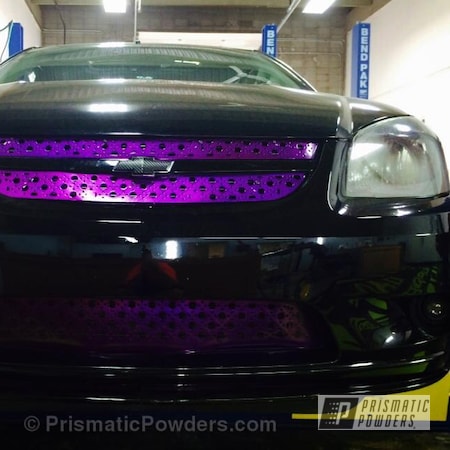Powder Coating: Clear Vision PPS-2974,Powder-coated-lugnuts-car,Automotive,Illusion Violet PSS-4514