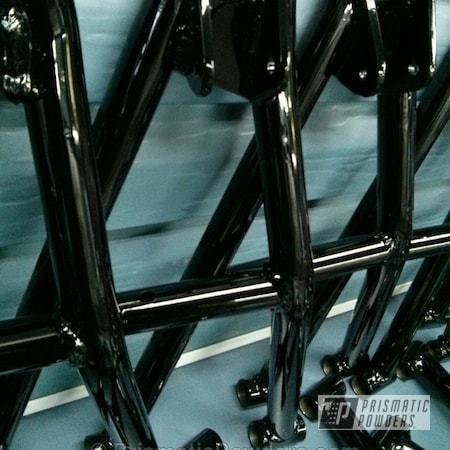 Powder Coating: Ink Black PSS-0106,Single Powder Application,Snowmobile Front Arms,ATV