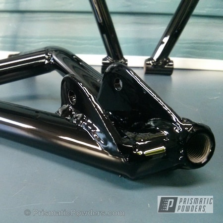 Powder Coating: Ink Black PSS-0106,Single Powder Application,Snowmobile Front Arms,ATV