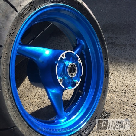 Powder Coating: custom blue powder coated wheels,LOLLYPOP BLUE UPS-2502,prismatic powders blue wheel,SUPER CHROME USS-4482,chrome,Wheels