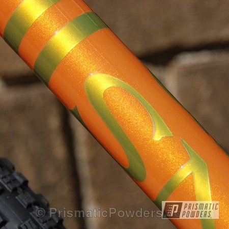 Powder Coating: Custom,Orange,powder coating,Bicycles,Bike Frame,Prismatic Powders,Illusion Orange PMS-4620,powder coated,CX Bike