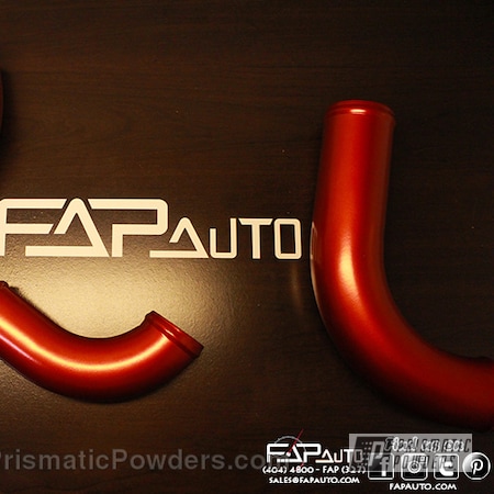 Powder Coating: Intercooler Piping,Anodized Red PPB-5936,SUPER CHROME USS-4482,chrome,Automotive