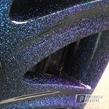 Gloss Black With Chameleon Sapphire Top Coat