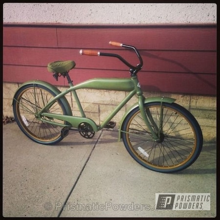 Powder Coating: Bicycles,Army Green PSB-4944