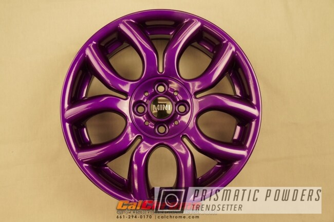 Powder Coating: Wheels,Automotive,Mini Cooper,Clear Vision PPS-2974,Custom Wheels,Solid Tone,Illusion Violet PSS-4514