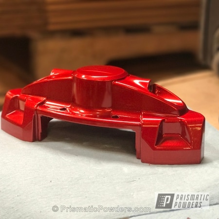 Powder Coating: Custom Brake Calipers,Clear Top Coat,Clear Vision PPS-2974,Automotive,Two Stage Powder Application