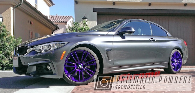 Powder Coating: Clear Vision PPS-2974,Illusion Purple PSB-4629,Automotive,BMW 4 Series,Solid Tone,Wheels
