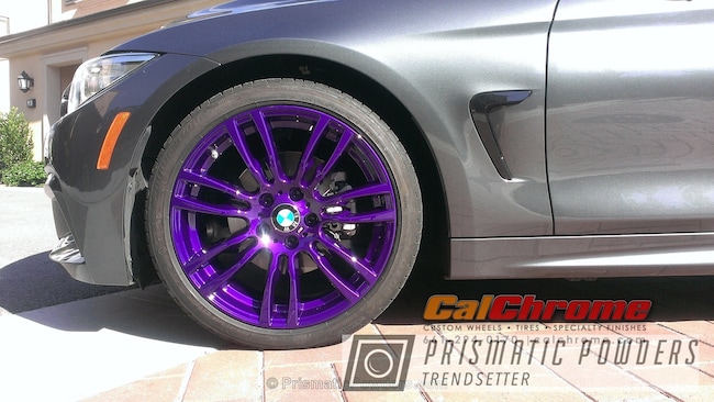 Powder Coating: Clear Vision PPS-2974,Illusion Purple PSB-4629,Automotive,BMW 4 Series,Solid Tone,Wheels