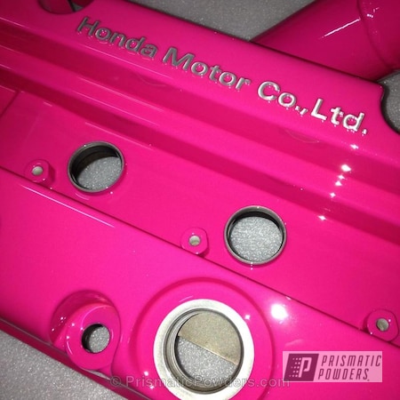 Powder Coating: Valve Cover,K Series Valve Cover,Clear Vision PPS-2974,Passion Pink PSS-4679,Automotive