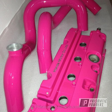Powder Coating: Valve Cover,K Series Valve Cover,Clear Vision PPS-2974,Passion Pink PSS-4679,Automotive