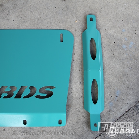 Powder Coating: BDS Lift Kit components,Automotive,Poseidon Green PSS-3047