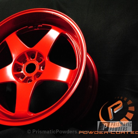Powder Coating: Wheels,Very Red PSS-4971,red wheel