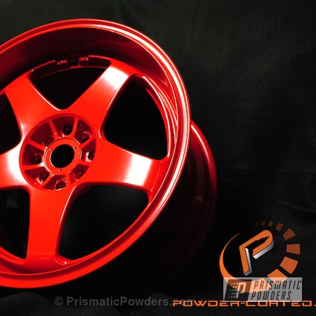 Powder Coating: Wheels,Very Red PSS-4971,red wheel