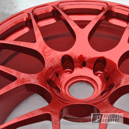 Powder Coating: Rancher Red PPB-6415,HRE Porsche 911 wheels,Clear Vision PPS-2974,SUPER CHROME USS-4482,chrome,Wheels