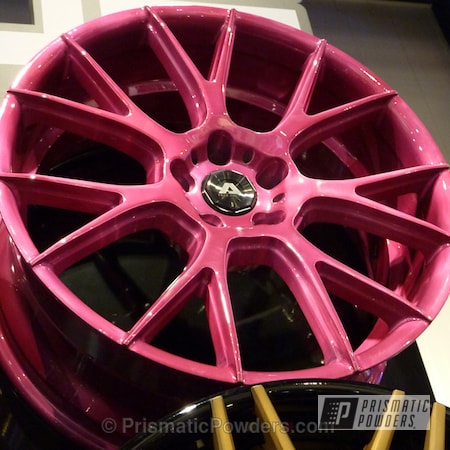 Powder Coating: Cran-Raspberry PPB-1745,Pink Wheels,Wheels
