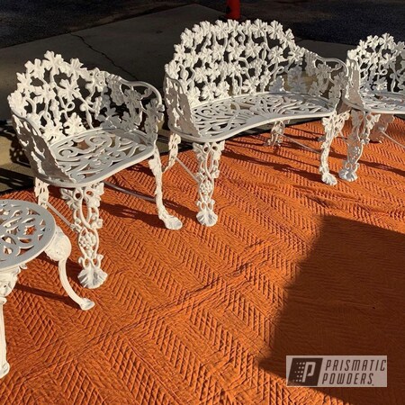 Powder Coating: Decorative Furniture,Outdoor,patio,Patio Furniture,Chairs,Vintage Lawn Furniture,lawn furniture,Outdoor Furniture,Furniture,Box White PSS-4320