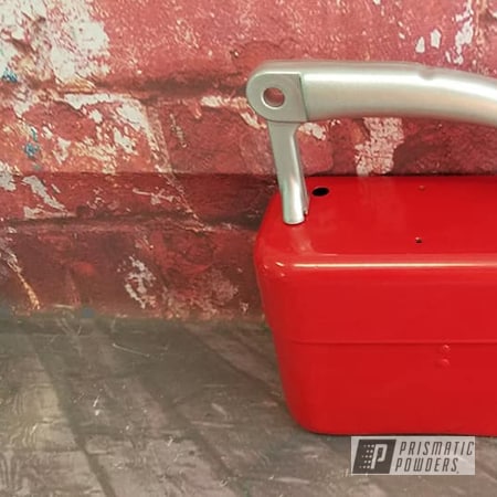 Powder Coating: Alloy Silver PMS-4983,Barber Chair,RAL 3002 Carmine Red,Miscellaneous,chair,Barber Shop Chair