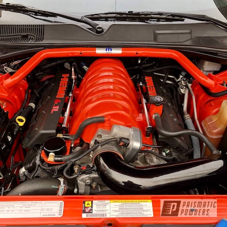 Powder Coating: Automotive,Engine Parts,Hemi Orange PSB-5898