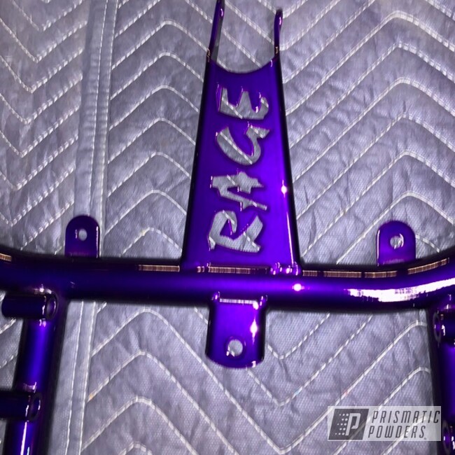 Powder Coated Purple Rage Go Kart Frame