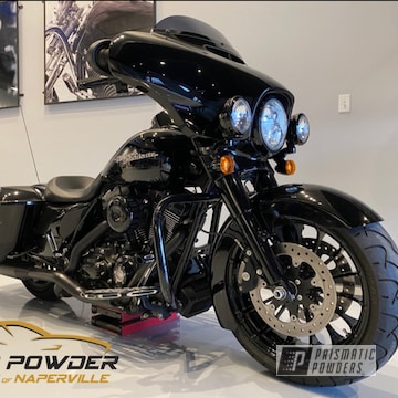 Powder Coated Black Harley Davidson Parts