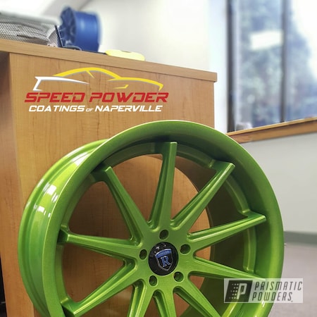 Powder Coating: Illusion Sour Apple PMB-6913,Clear Vision PPS-2974,Automotive,Wheels