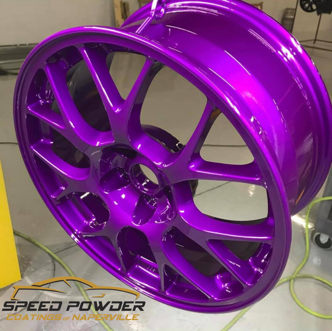 Custom Wheel in Illusion Violet and Clear Vision | Prismatic Powders