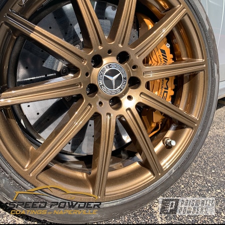 Powder Coating: Mercedes,Bronze Chrome PMB-4124,Clear Vision PPS-2974,Automotive,Wheels