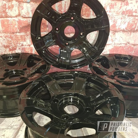 Powder Coating: Ink Black PSS-0106,ATV Wheels,Aluminum Rims,ATV,Wheels