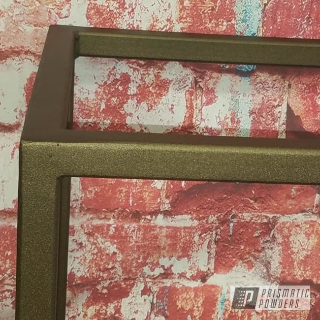 Powder Coated Bronze Table Base Frame