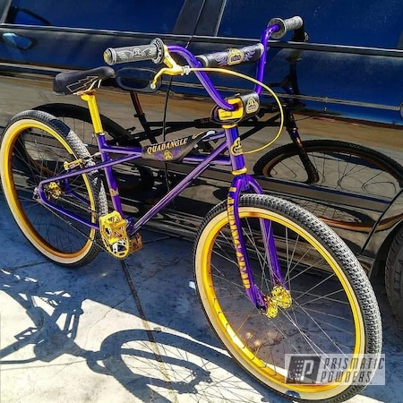 Powder Coating: Bicycles,Clear Vision PPS-2974,Illusion Purple PSB-4629,Two Tone