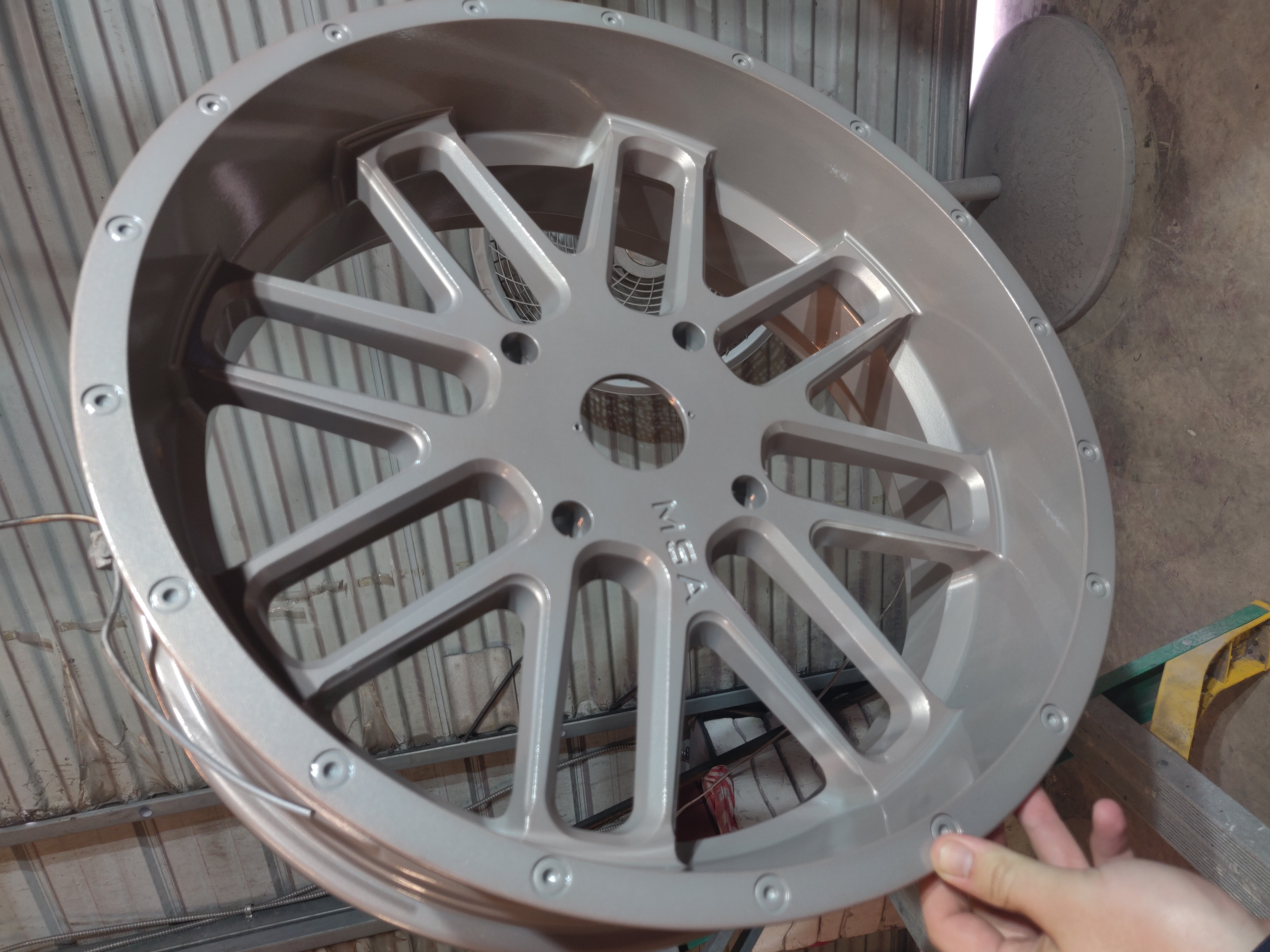 Steel Pearl Rims Custom Wheels done in Pearl Sparkle and Bronze Titanium | Prismatic Powders