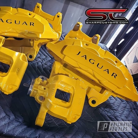 Powder Coating: RAL 1003 Signal Yellow,Jaguar,Brake Calipers,Brakes