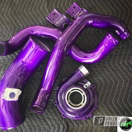 Powder Coating: Illusion Purple PSB-4629,Automotive,Turbo Parts,Turbo Housing,Clear Vision PPS-2974,Turbo Pipes,Turbo