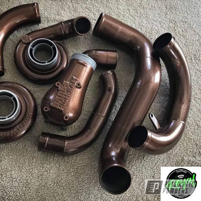 Powder Coated Copper Banks Intake And Turbo Parts