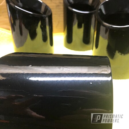 Powder Coating: Automotive,Clear Vision PPS-2974,GLOSS BLACK USS-2603,BMW,Exhaust Tips