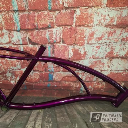 Powder Coating: Illusion Powder Coating,Bicycles,Bicycle,Clear Vision PPS-2974,Illusion Violet PSS-4514,Bicycle Frame