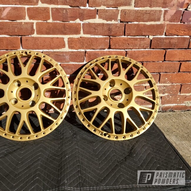Powder Coated Gold Work Wheel Faces