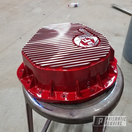 Powder Coating: AFE,Toreador Red PMB-2753,diff cover,Differential Cover,LOLLYPOP RED UPS-1506