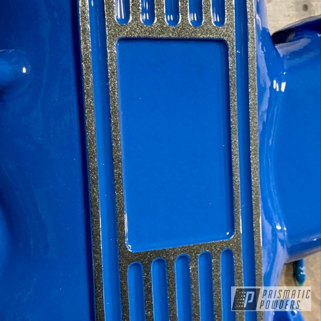 Powder Coated Blue Ford Mustang Intake Manifold