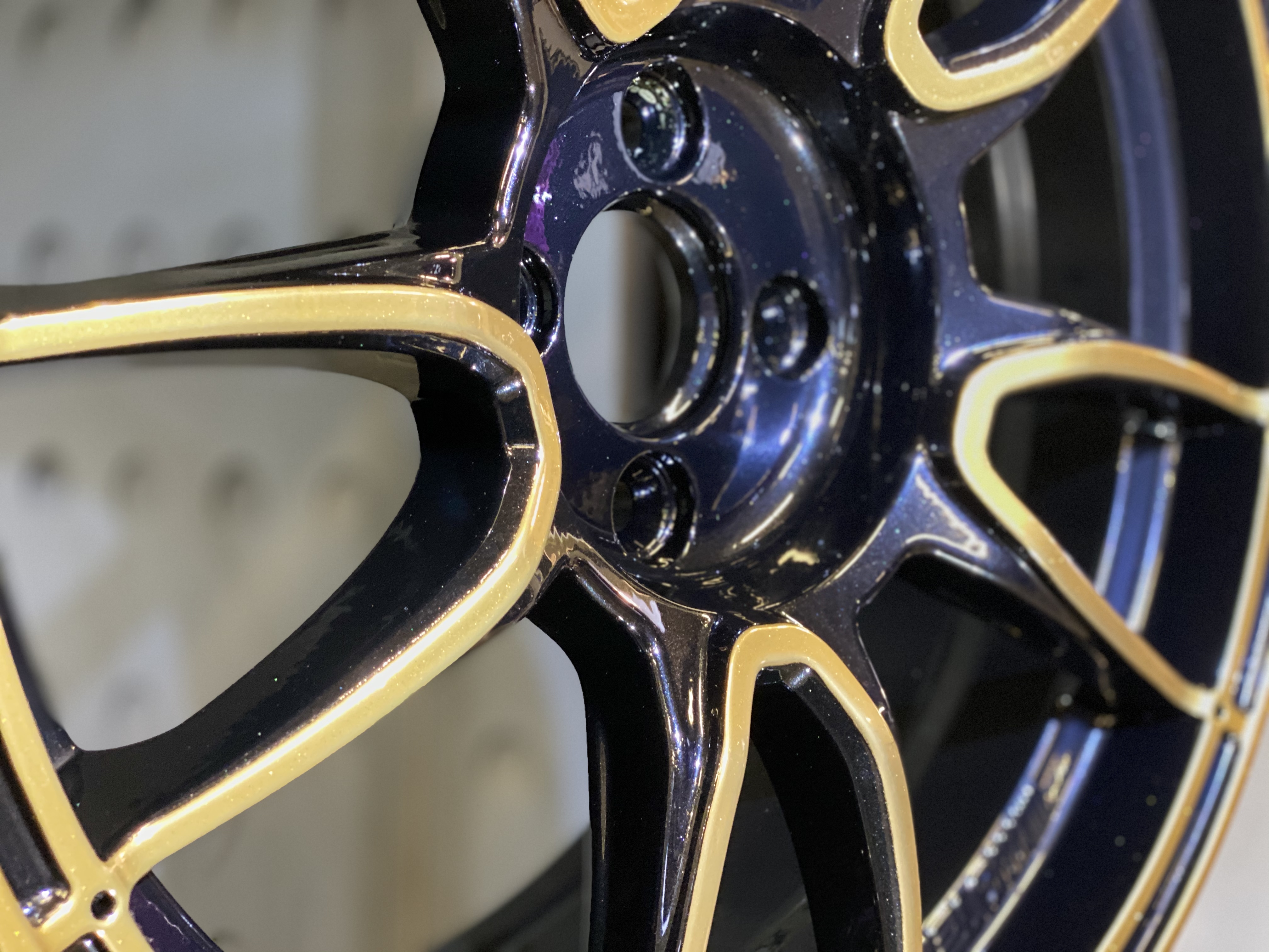 Powder Coated Two Toned Mini Cooper Rims | Prismatic Powders