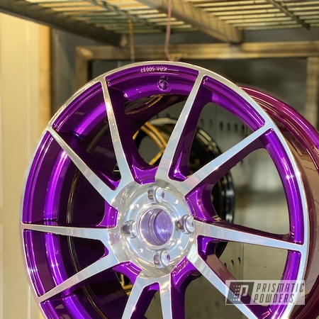 Powder Coating: Mini Cooper,Purple Glaze PPB-2846,2 Tone Rims,minicooper,Dotz Rims,Clear Vision PPS-2974,SUPER CHROME USS-4482,minicooper wheels,Automotive,Mini r53,Wheels