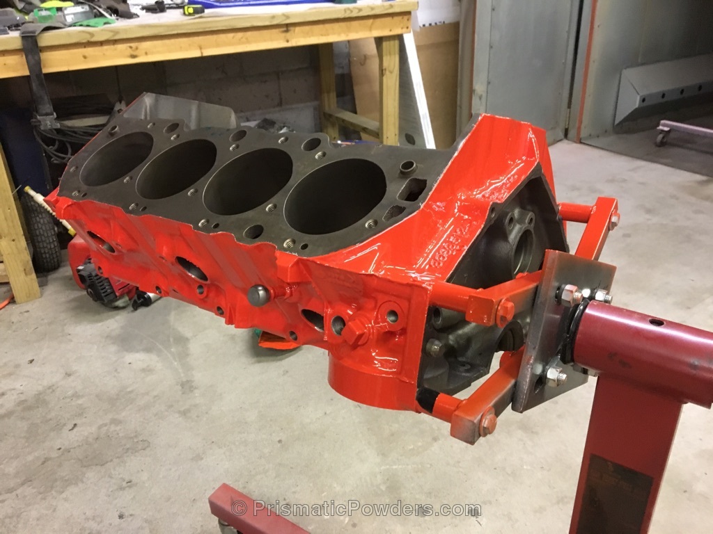 Chevy Orange over Epoxy Primer | Gallery Project | Prismatic Powders