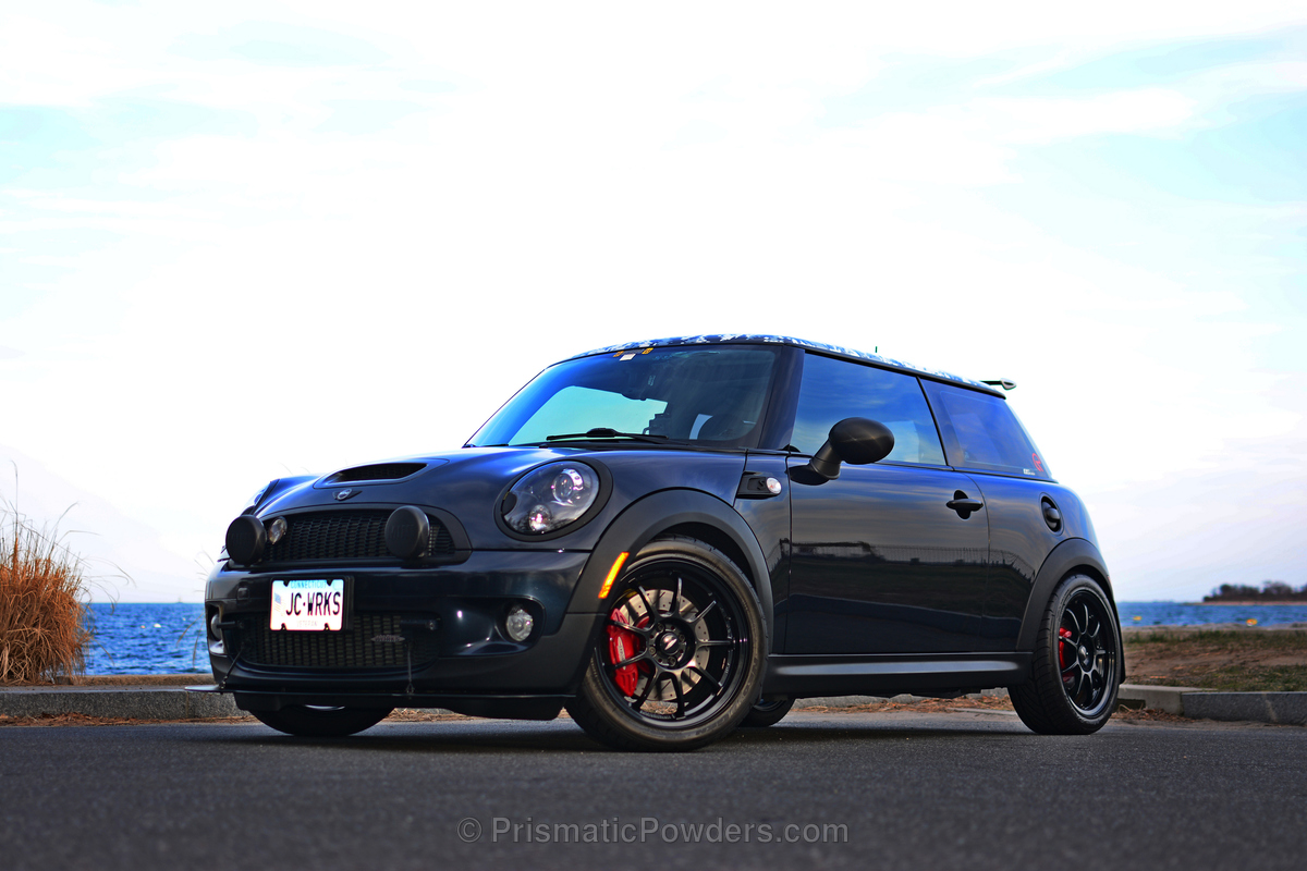 Mini Cooper Wheels coated in a Black Metallic Finish | Gallery Project ...