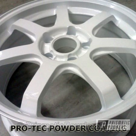 Powder Coating: Wheels,White,Polar White PSS-5053,17" Wheel
