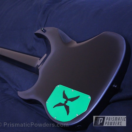 Powder Coating: 7-String,Miscellaneous,Custom Hadubrand Guitar,Art,Rancher Green PPB-6935